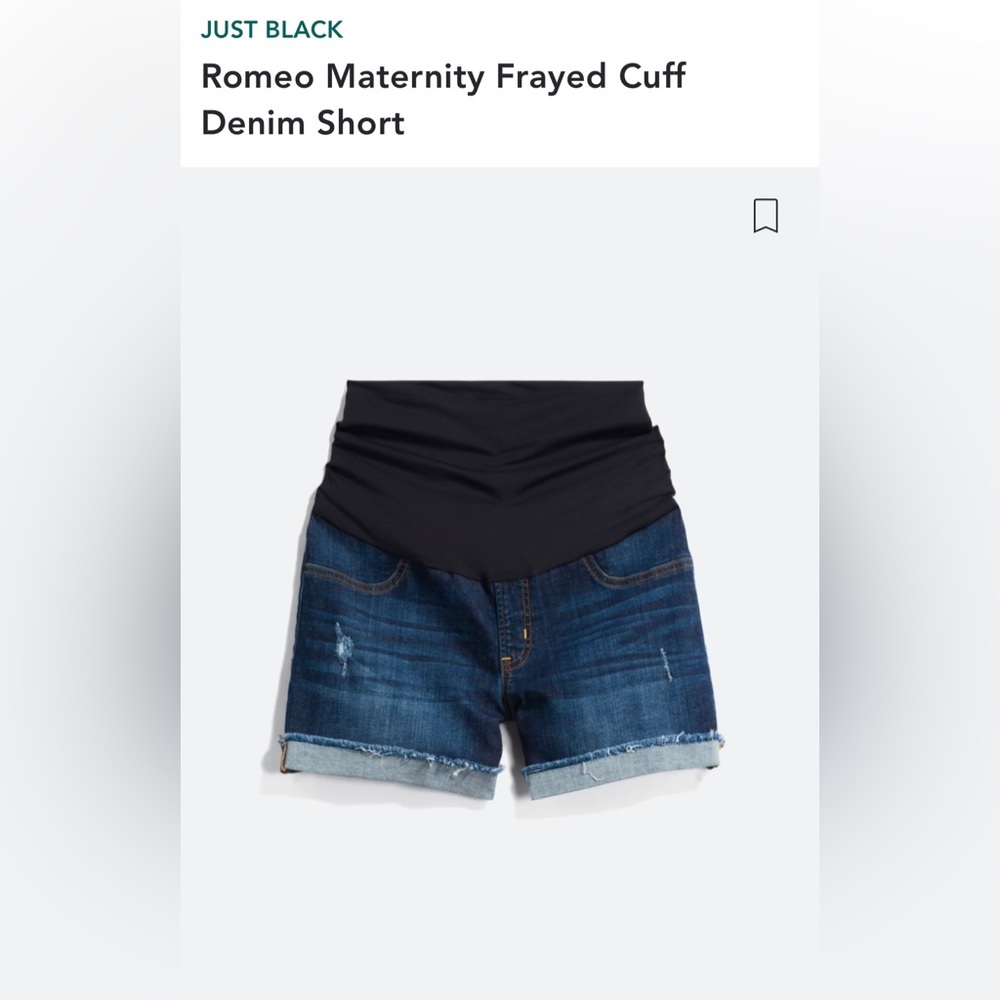 Denim Maternity Shorts